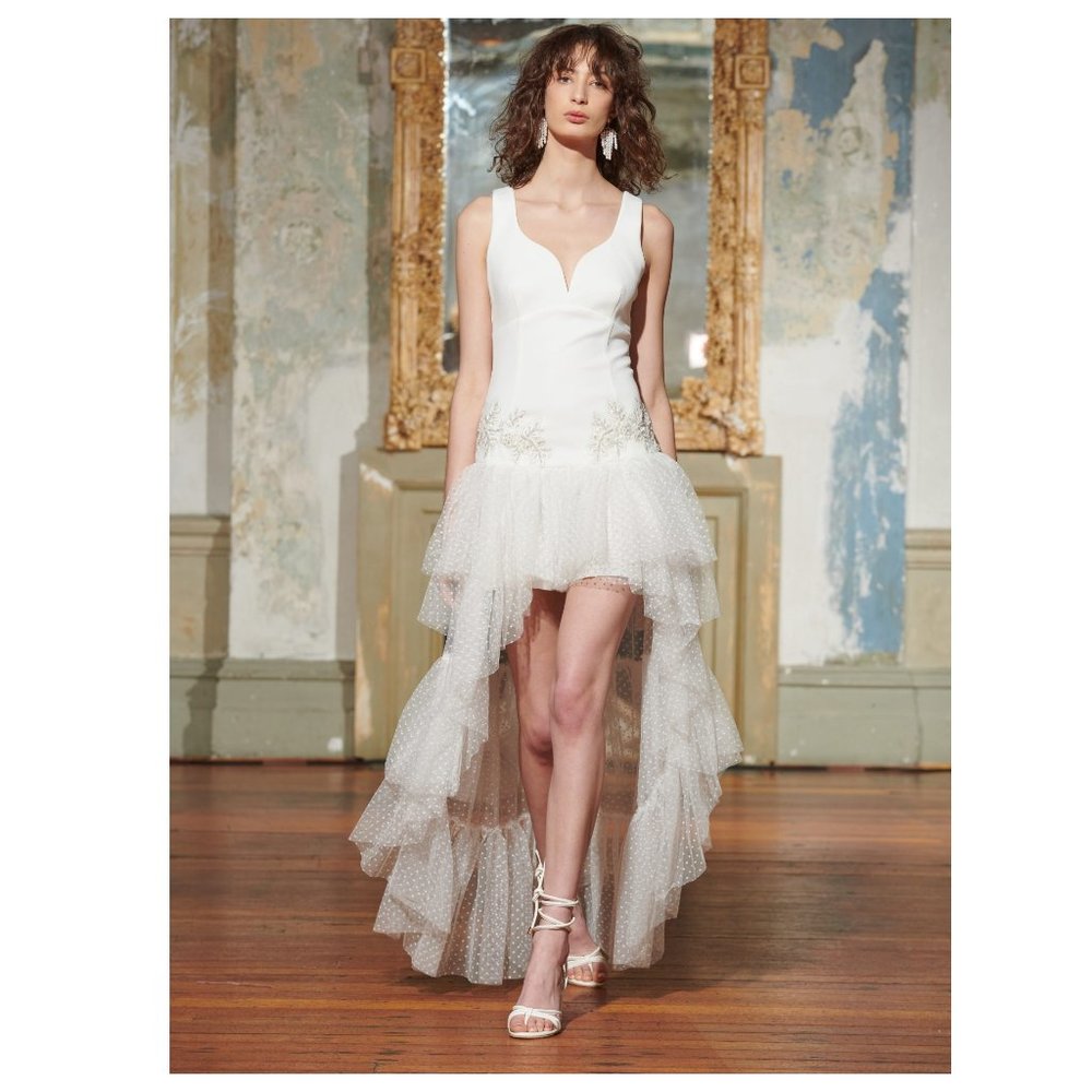 NWT Elliatt Juliette White Lace High Low Dress - Picture 7 of 16